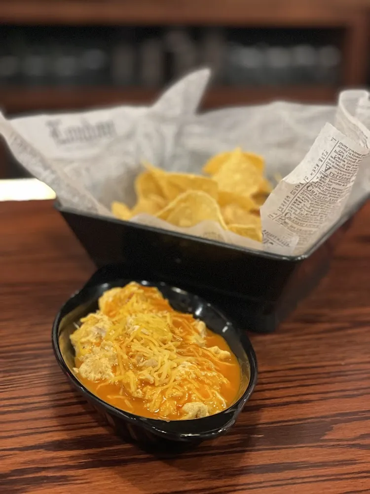 Buffalo Chicken Dip with Tortilla Chips
