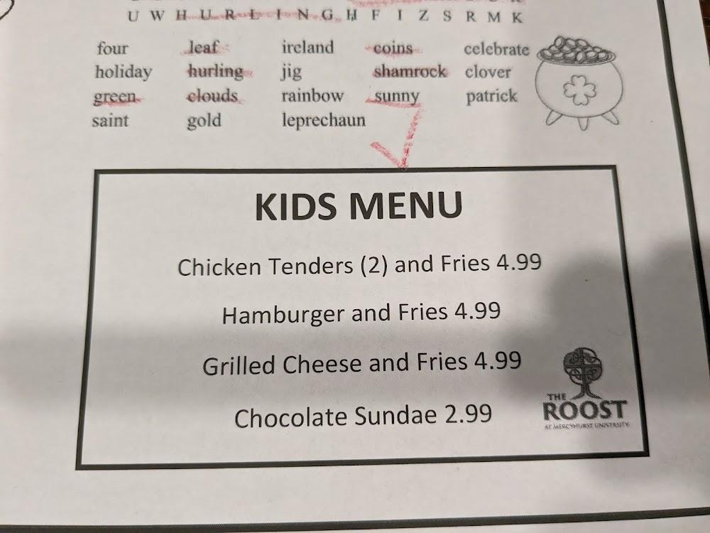 The Roost Menu image 3