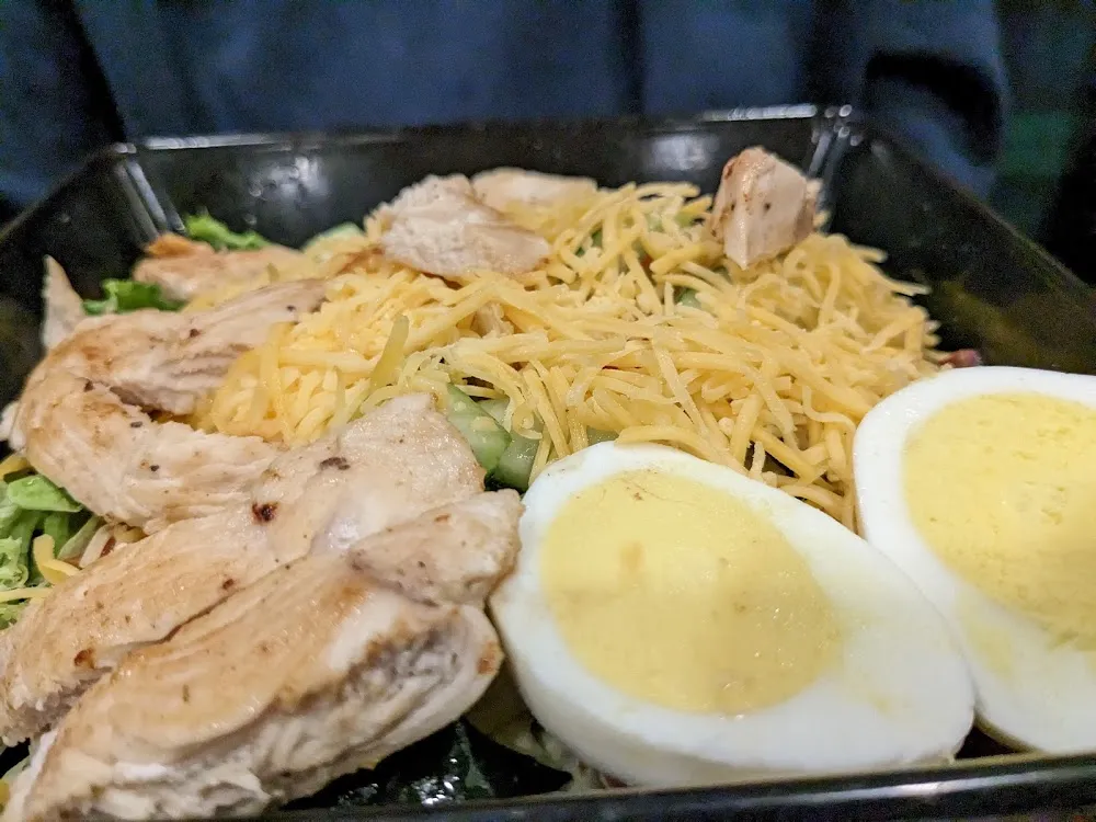 Steak Salad with Chicken Hold the Fries